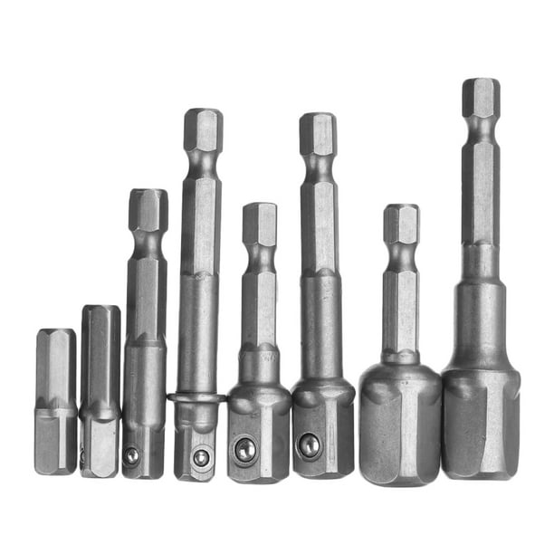 Deror 10Pcs Socket Adapter for 1/2in Square Head to 1/4in Hex Shank Conversion Connector Deror 10Pcs Socket Adapter for 1/2in Square Head to 1/4in Hex Shank Conversion Connector